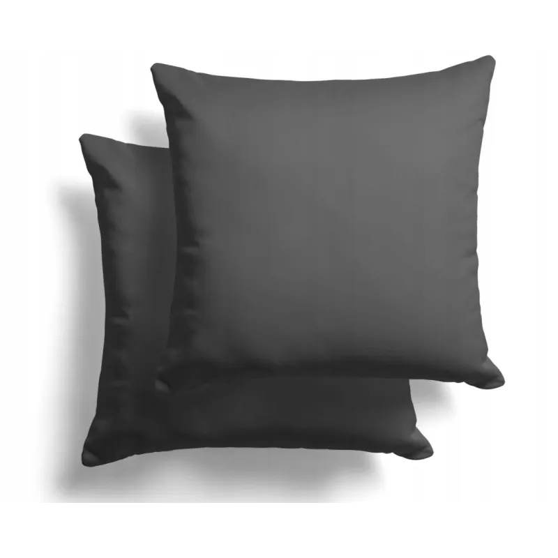 POSZEWKA NA PODUSZKĘ 65 X 65 CM ANTRACYT 2 SZTUKI