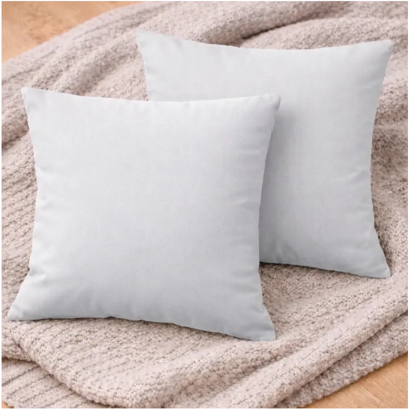 POSZEWKA NA PODUSZKĘ 65 X 65 CM LIGHT GRAY 2 SZTUKI