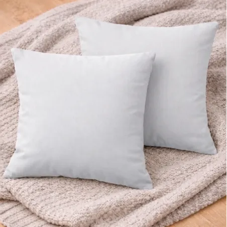 POSZEWKA NA PODUSZKĘ 65 X 65 CM LIGHT GRAY 2 SZTUKI