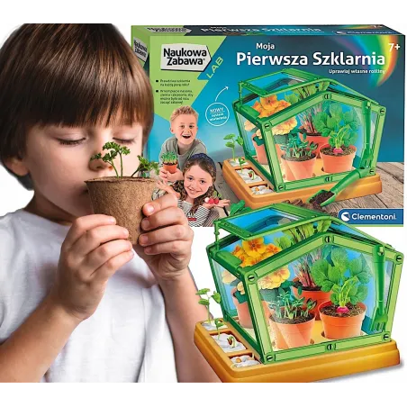 Moja Pierwsza Szklarnia Ekologiczna Clementoni Dla Dzieci 7+