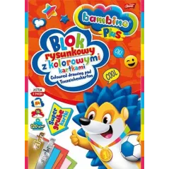 BLOK RYSUNKOWY Z KOLOROWYMI KARTKAMI 16 KARTEK A4