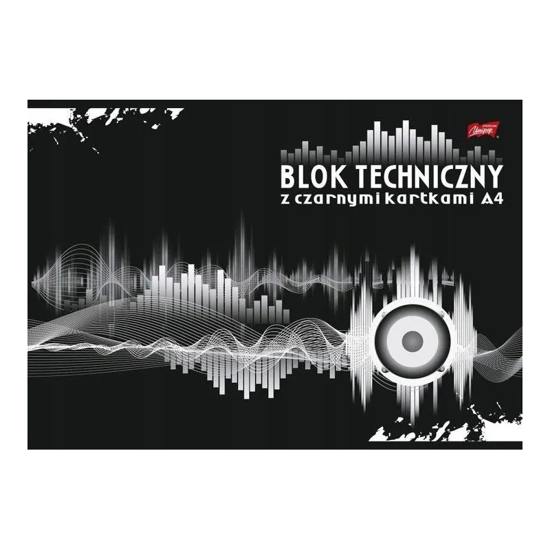 BLOK TECHNICZNY CZARNE KARTKI 10 ARKUSZY 180G