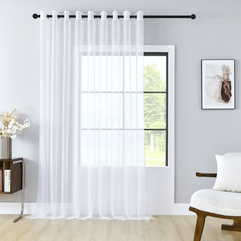 FIRANY GOTOWE NA PRZELOTKACH GŁADKIE DO SALONU BALKONOWE WOAL 300 X 250 CM