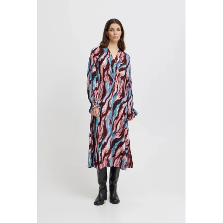 Elegancka Sukienka Koszulowa Ichi Rozmiar 38