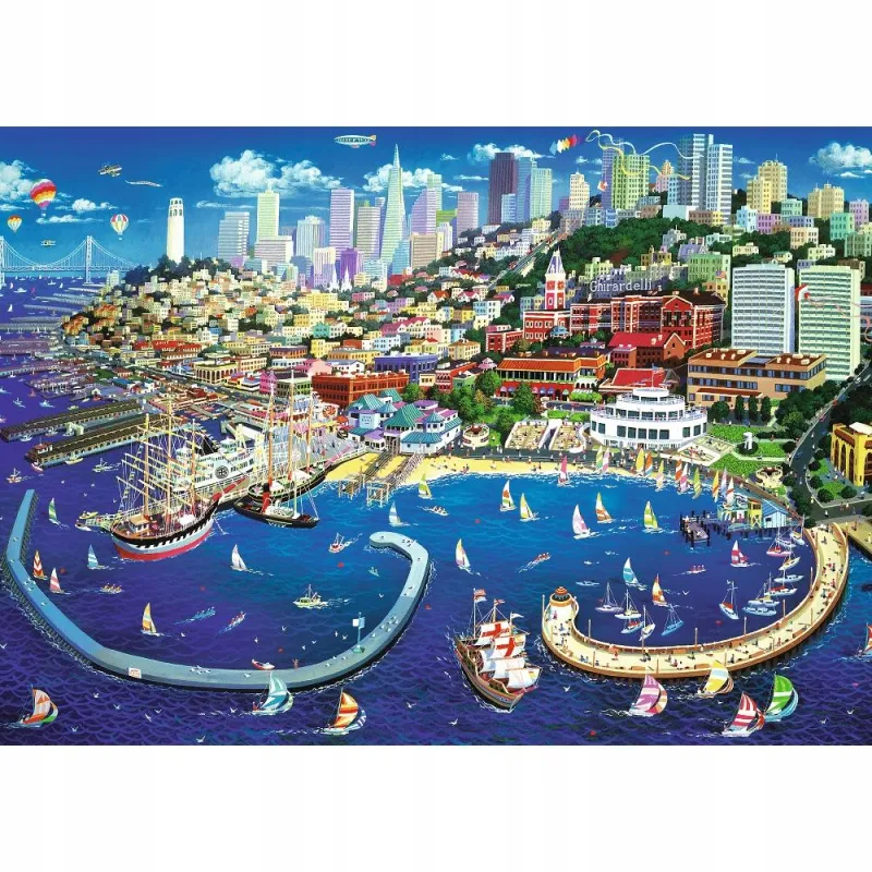 ZATOKA SAN FRANCISCO PUZZLE 2000 ELEMENTÓW TREFL 15+