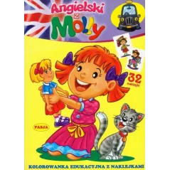 ANGIELSKI Z MOLLY KOLOROWANKA EDUKACYJNA Z NAKLEJKAMI - Pasja