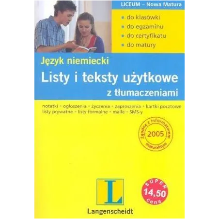 JĘZYK NIEMIECKI LISTY I TEKSTY UŻYTKOWE Z TŁUMACZENIAMI Mirosława PodkowińskaLisowicz Mirosława Podkowińska-Lisowicz