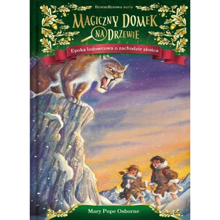 Epoka Lodowcowa O Zachodzie Słońca. Magiczny Domek Na Drzewie