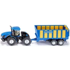 TRAKTOR NEW HOLLAND Z PRZYCZEPĄ 1:50 MODEL KOLEKCJONERSKI 3+
