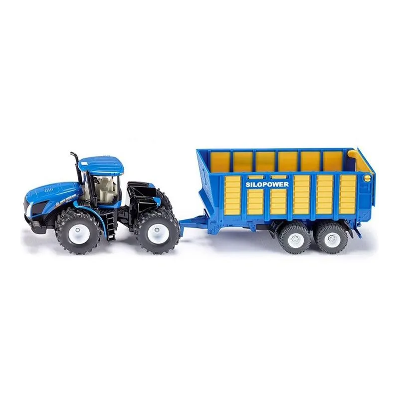 TRAKTOR NEW HOLLAND Z PRZYCZEPĄ 1:50 MODEL KOLEKCJONERSKI 3+