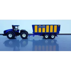 TRAKTOR NEW HOLLAND Z PRZYCZEPĄ 1:50 MODEL KOLEKCJONERSKI 3+