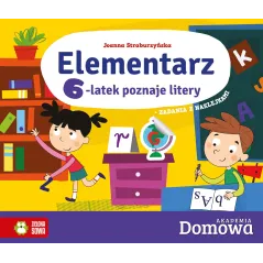 6-LATEK POZNAJE LITERY. ELEMENTARZ. DOMOWA AKADEMIA - Zielona Sowa