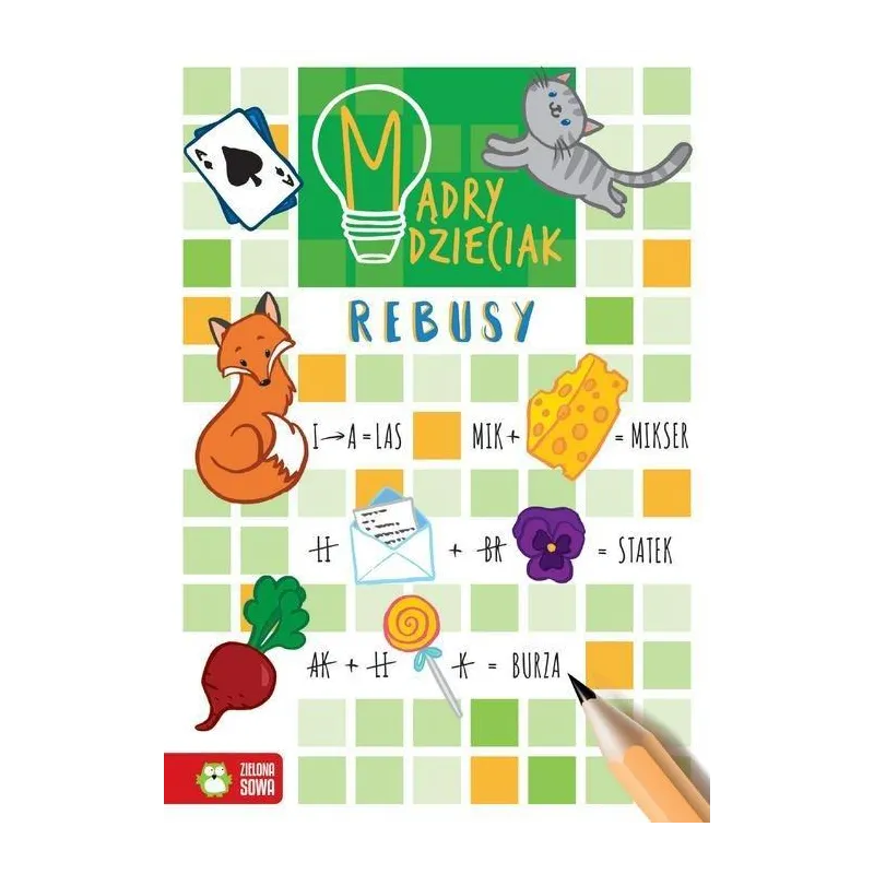 REBUSY. MĄDRY DZIECIAK 6+ - Zielona Sowa
