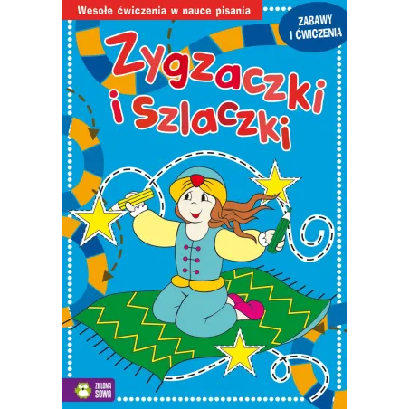 ZYGZACZKI I SZLACZKI ZABAWY I ĆWICZENIA NIEBIESKIE 4+ - Zielona Sowa