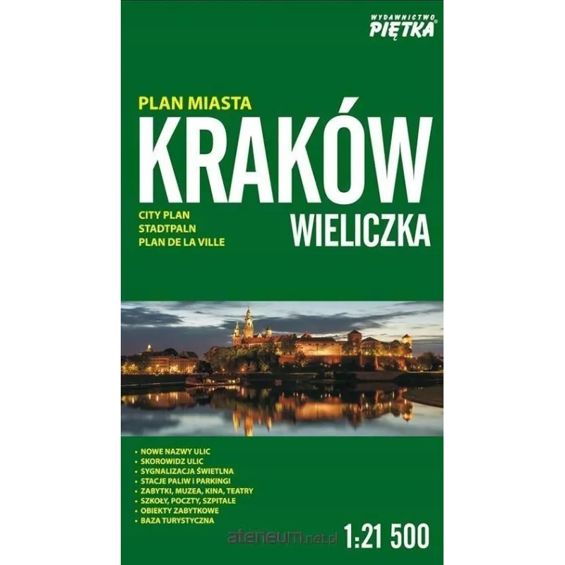 PLAN MIASTA KRAKÓW WIELICZKA - Piętka
