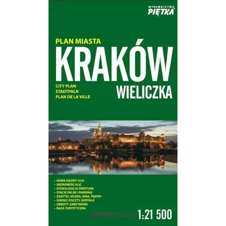PLAN MIASTA KRAKÓW WIELICZKA - Piętka