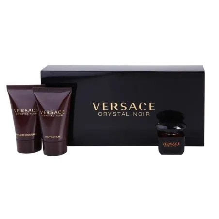 VERSACE CRYSTAL NOIR WODA TOALETOWA + ŻEL POD PRYSZNIC + BALSAM DO CIAŁA