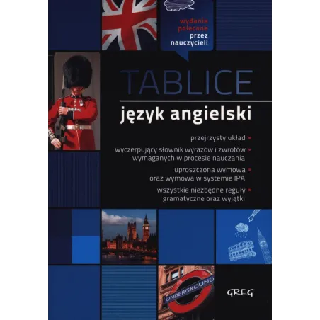 TABLICE. JĘZYK ANGIELSKI - Greg