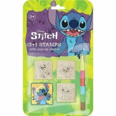 DISNEY STITCH STEMPLE + KREDKA 3+
