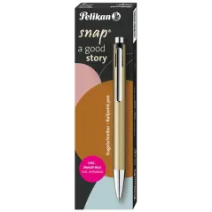 DŁUGOPIS W ETUI NIEBIESKI AUTOMATYCZNY Z MECHANIZMEM KLIK PELIKAN