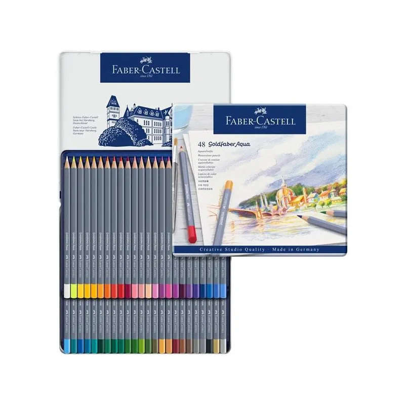 KREDKI AKWARELOWE 48 KOLORÓW FABER-CASTELL