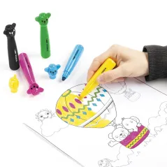 Flamastry Jumbo Misie 6 Sztuk Kidea