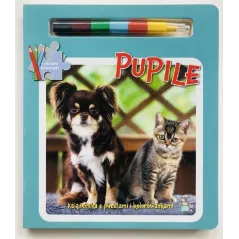 Pupile. Książeczki z puzzlami kolorowankami i kolorową kredką Małgorzata Ewa Skibińska