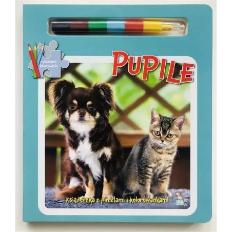 Pupile. Książeczki z puzzlami kolorowankami i kolorową kredką Małgorzata Ewa Skibińska