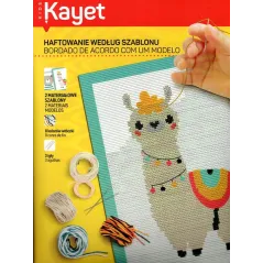 HAFTOWANIE WEDŁUG SZABLONU LAMA I MIŚ KAYET