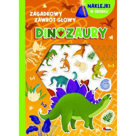 Dinozaury  wypukłe naklejki. Zagadkowy zawrót głowy Elżbieta Korolkiewicz