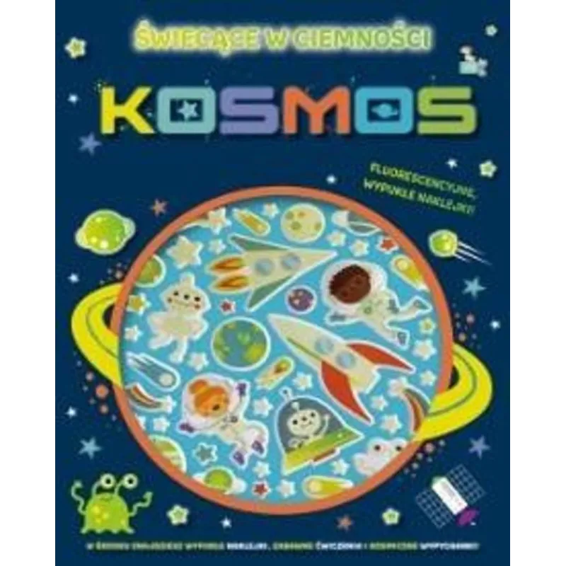 KOSMOS 100 WYPUKŁYCH NAKLEJEK ŚWIECĄCYCH W CIEMNOŚCI - MD