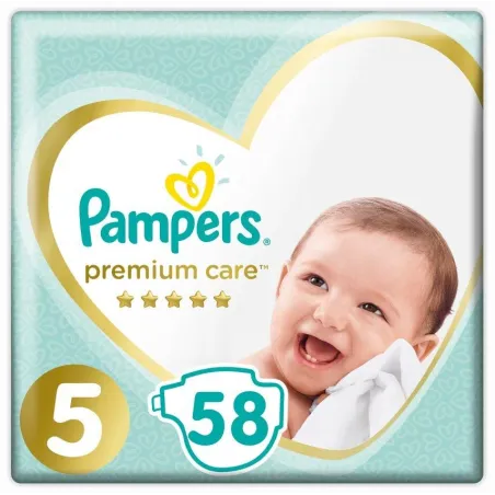 Pieluchy Pampers Premium Care Rozmiar 5 11-16 Kg 58 Szt.