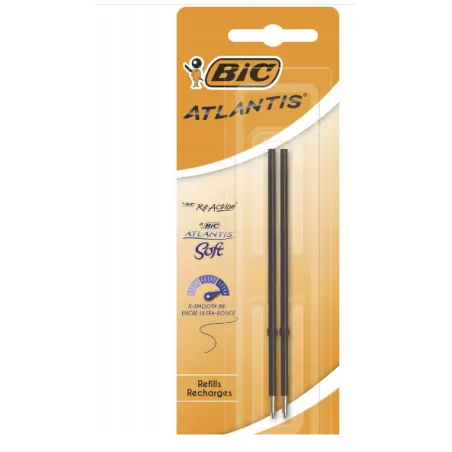 WKŁAD DO DŁUGOPISU BIC ATLANTIS CZARNY 2 SZTUKI