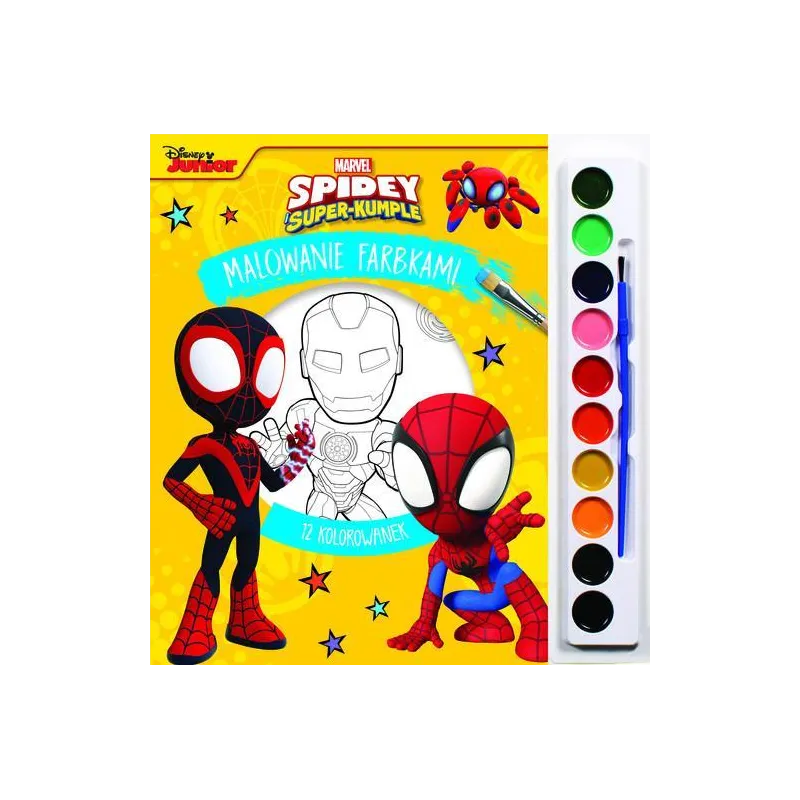 MARVEL SPIDEY I SUPER-KUMPLE. MALOWANIE FARBKAMI