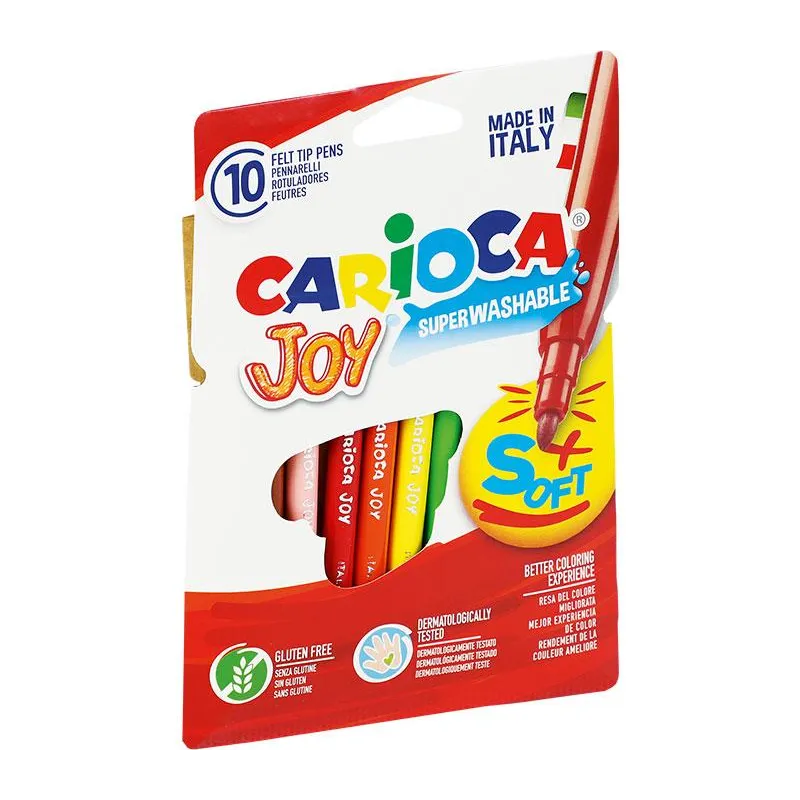 FLAMASTRY SZKOLNE CARIOCA JOY 10 KOLORÓW