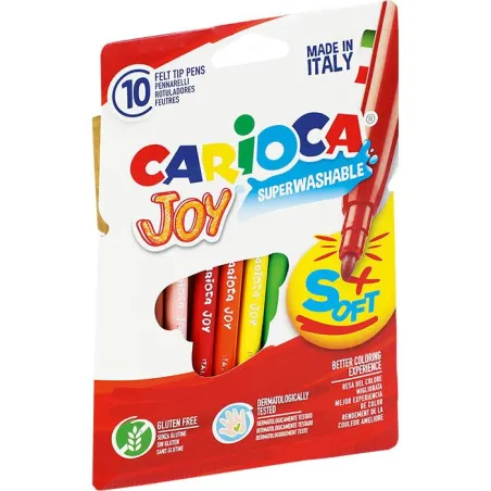 FLAMASTRY SZKOLNE CARIOCA JOY 10 KOLORÓW