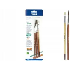 ZESTAW PĘDZLI DO MALOWANIA 101 NR 6 10 14 MILAN