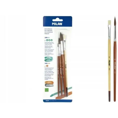 Zestaw Pędzli Do Malowania 101 Nr 6 10 14 Milan
