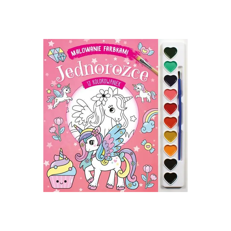 JEDNOROŻCE. MALOWANIE FARBKAMI