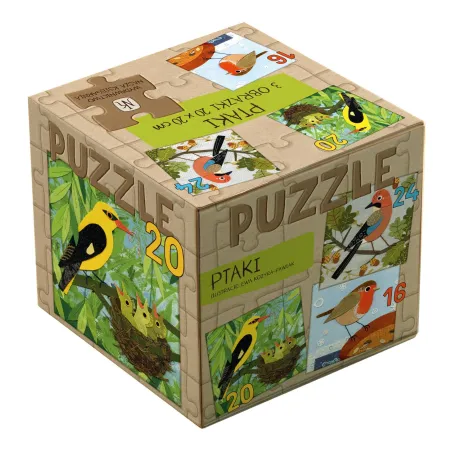 PTAKI PUZZLE 60 ELEMENTÓW 3 W 1 3+ - Nasza Księgarnia