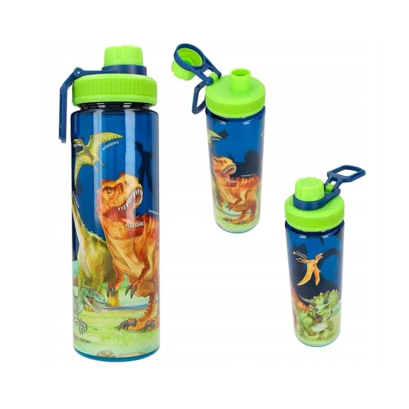 BIDON DZIECIĘCY DINO WORLD Z BEZPIECZNYM ZAMKNIĘCIEM 750ML