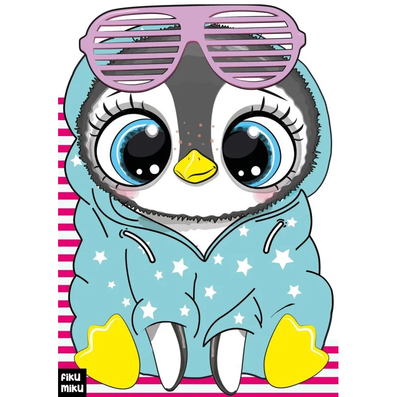 PINGWINEK. KOLOROWANKA Z NAKLEJKAMI