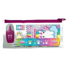SASZETKA Z WYPOSAŻENIEM SZKOLNYM SWEET DREAMS 7 ELEMENTÓW 3+