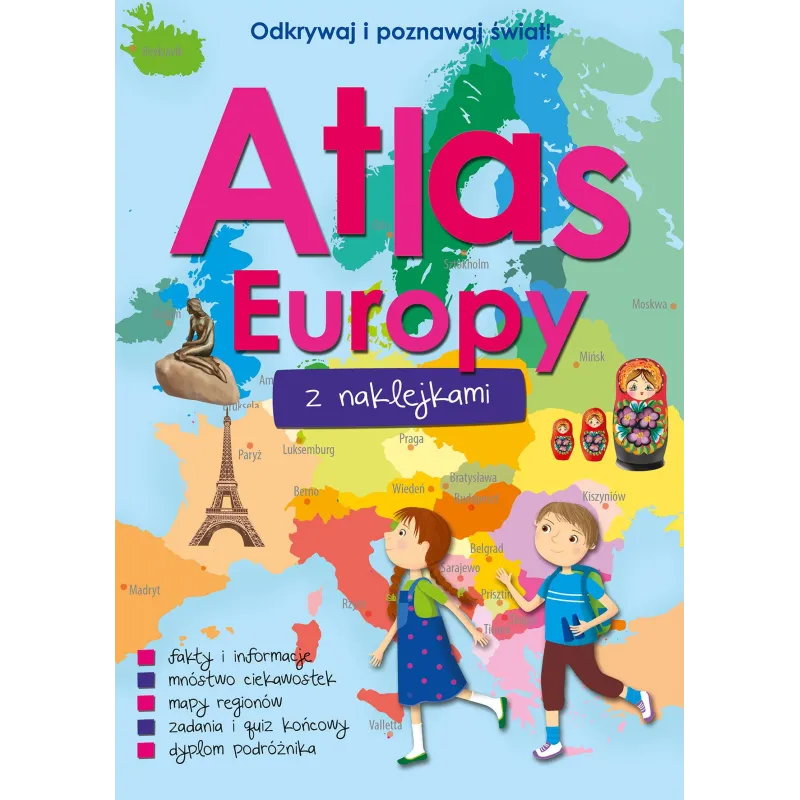 ATLAS EUROPY Z NAKLEJKAMI - Wilga