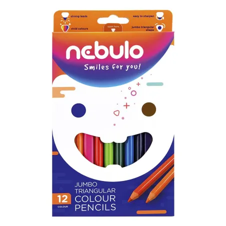 KREDKI TRÓJKĄTNE 12 KOLORÓW PANTA PLAST 3+