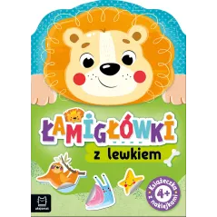 Łamigłówki z lewkiem. Książeczka z naklejkami 4 Anna Podgórska