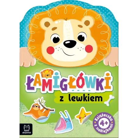 Łamigłówki Z Lewkiem. Książeczka Z Naklejkami 4+ Łamigłówki Z Lewkiem. Książeczka Z Naklejkami 4+