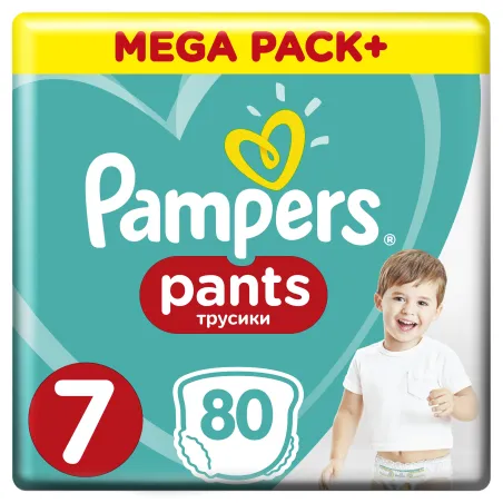 Pieluchomajtki Pampers Pants Rozmiar 7 80 Szt. 17Kg+
