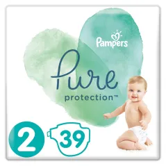 PIELUSZKI PAMPERS PURE PROTECTION ROZMIAR 2 4-8 KG 39 SZTUK