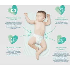 Pieluszki Pampers Pure Protection Rozmiar 2 4-8 Kg 39 Sztuk